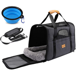 Трансформер для кота Morpilot: переноска для тварин, схвалена авіакомпаніями, сіра, M