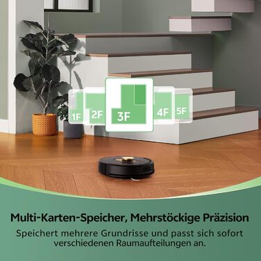 Робот-пилосос Vexilar W9 з функцією миття, 8000Pa, LiDAR-навігація, 150 хв роботи, 15 зон заборони, керування через додаток, для тварин та килимів