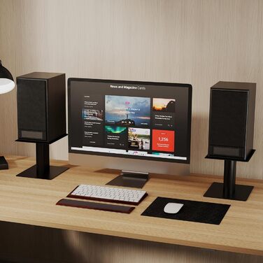 Підставка для колонки Suptek, 2 шт., чорний колір, 20 x 16.5 см, SDM003MB L-Schwarz