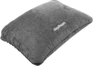Daydream 3-in-1 Neck Pillow with Microbeads - Neck Support, Travel Pillow, and Neck Roll all in one - also for camping, Grey