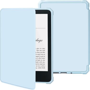 Чохол для Kindle Paperwhite 7' та Kindle Colorsoft Signature Edition (2024/2025), вологостійкий, з магнітним закриттям (світло-блакитний)