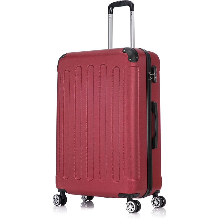 Чемодан Flexot® F-2045: набір з 3 шт., ручна поклажа, валіза на колесах, ручна поклажа (XL, рубіново-червоний)