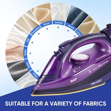 Відпарювач ZStarlite Powersteam Ultra: бездротовий, 2400W, керамічна підошва, антикальк, стоп-краплі, вертикальне прасування, самоочищення, 320 мл, фіолетовий