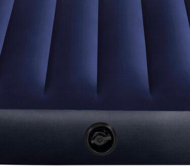 Надувний матрац Intex Classic Downy Blue Dura-Beam Twin, блакитний, 191 x 99 x 25 см