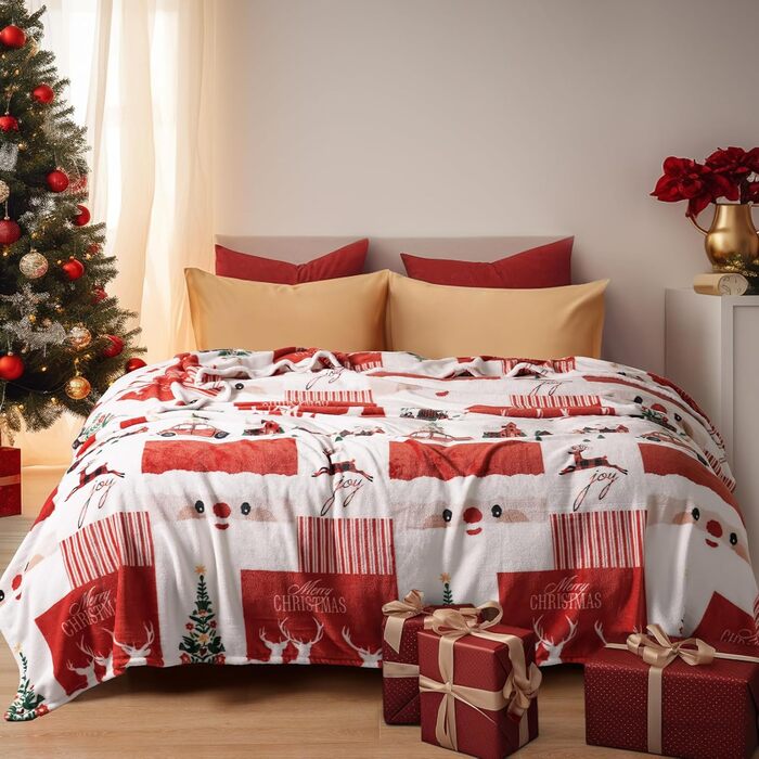 PHF Плед з флісу 150x200 см - м'який, теплий, екологічний плед для дивану, ліжка, софи, ковдра, теплий плед PHF