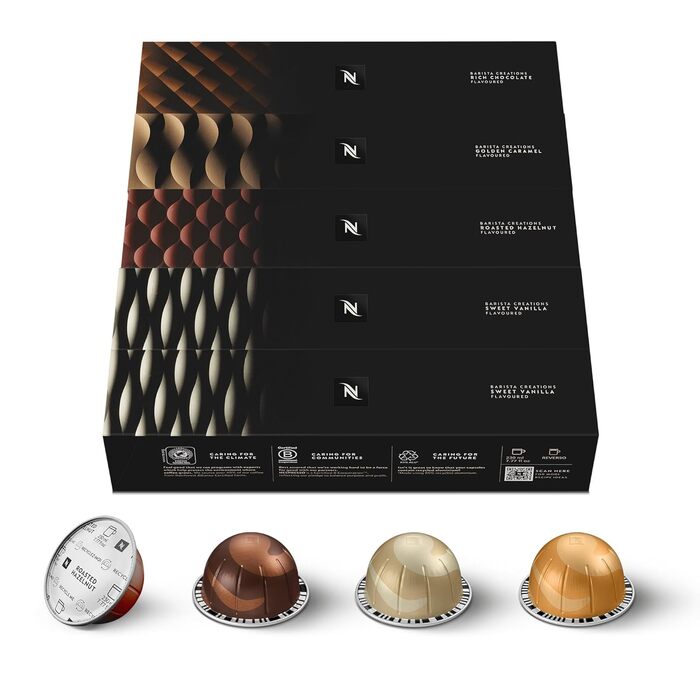 Nespresso Vertuo Barista Creations: 50 капсул для кавомашин Vertuo (230 мл)