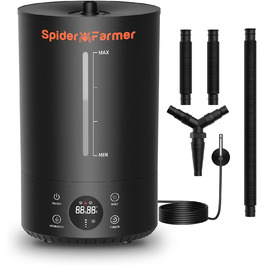 Увлажнитель воздуха Spider Farmer 6L для растений в гроубоксе, 450 мл/год, двойная форсунка, для выращивания растений в помещении