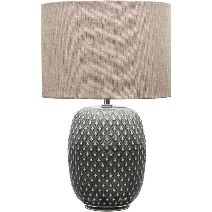 Настільна лампа Pauleen 48153 Pretty Classy з кераміки, світло-бежева, з абажуром з тканини, E27, 230V