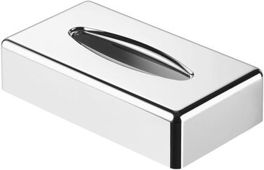 Geesa Kleenex Box, freestanding or for wall mounting, chrome-plated ABS, silver