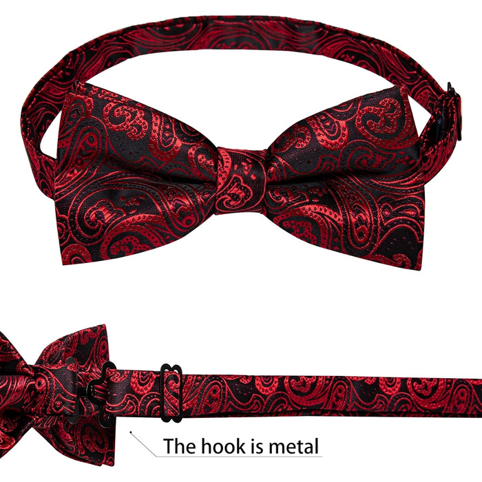 Костюмний жилет чоловічий DiBanGu для весілля з краваткою, нагрудником та запонками. Жилет з паєтковим візерунком у червоно-чорних кольорах, розмір XXL