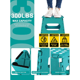 Складаний табурет HOUSE DAY 27 см, чорний. Стабільний, з антиковзними ніжками та ручкою для перенесення, компактний, витримує до 150 кг. Підходить для кухні, ванної, дитячої кімнати, кемпінгу.