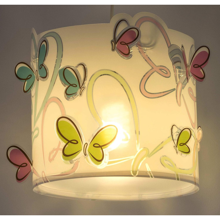 62142 Colorful Butterfly Chandelier, Multicolor