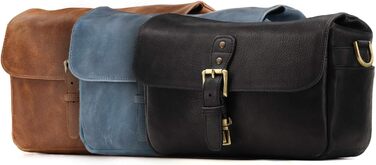 Чохол для камери MegaGear Torres з натуральної шкіри, оливковий (синій)