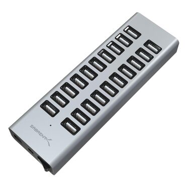 Зарядний пристрій Sabrent USB 60W 10 портів, станція швидкої зарядки для MacBook, USB-C ноутбуків, iPhone, Samsung Galaxy (AX-TPCS)