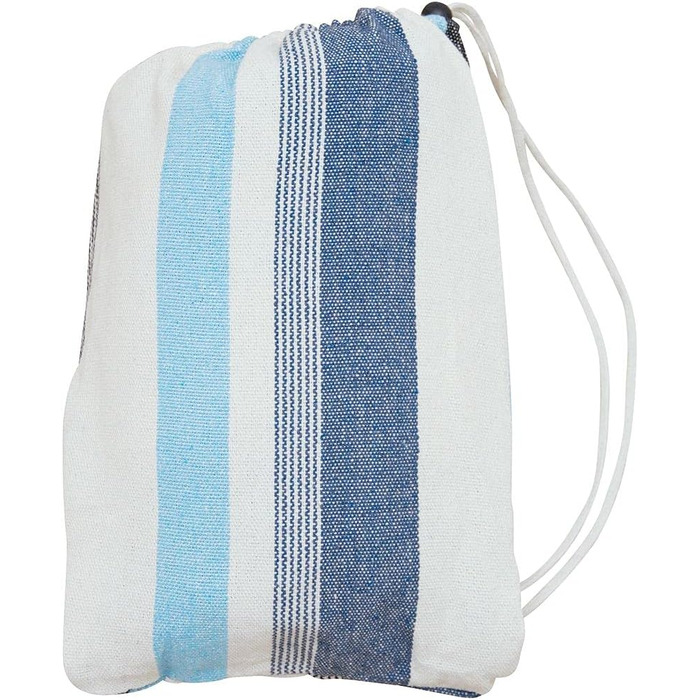 Гамак yourGEAR Cebu XXL 220x160 см (Зелений/Аква) до 300 кг, бавовна, для двох осіб + сумка для зберігання