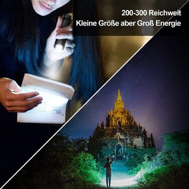 Дитячий ліхтарик Mini LED з регулюванням фокусу, 3 режими, водонепроникний, 2 шт. - ідеальний подарунок для риболовлі, походів та кемпінгу