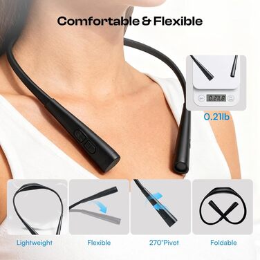 Ліхтар для читання Caydo з кишенею: 4 режими світла, 5 рівнів яскравості, регульований кут, гнучкий тримач. Ідеально для читання в ліжку, рукоділля, вуличного малювання. Чорний колір.