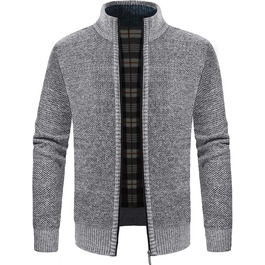 Чоловіча кардиган-кофта з флісу GLESTORE, сірий світлий, для стильного образу