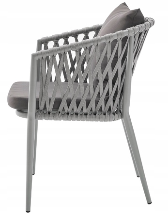 Комплект стіл та стільці MAT-COMPANY metal EXCLUSIV, сірий