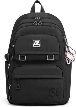 Шкільний рюкзак для дівчаток-підлітків: стильний, водонепроникний, для 3-9 класу. Великий дитячий рюкзак для школи та подорожей, блакитний (8529# Чорний)