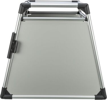 Тріксі Транспортний бокс для собак з алюмінію, розмір M–L, 60x65x86 см - стабільний, тихий, з безпечним замком та неслизьким килимком