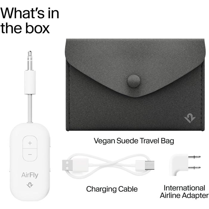 Bluetooth-трансмітер та ресивер Twelve South AirFly Pro Deluxe для AirPods та навушників, білий