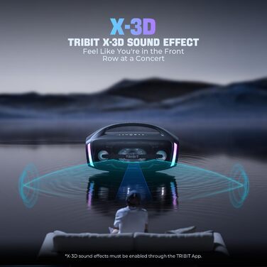 Портативна Bluetooth колонка TRIBIT StormBox Blast 2 200W IP67 - Водонепроникна, з LED, XBass, до 30 год, TWS