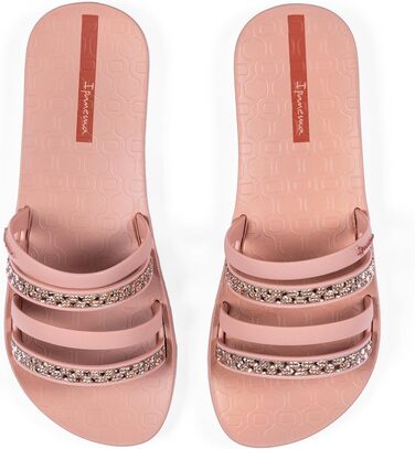 Сандалі жіночі Ipanema Chic Slide Pink Tile Brown 38 EU – Шльопанці для пляжу та басейну