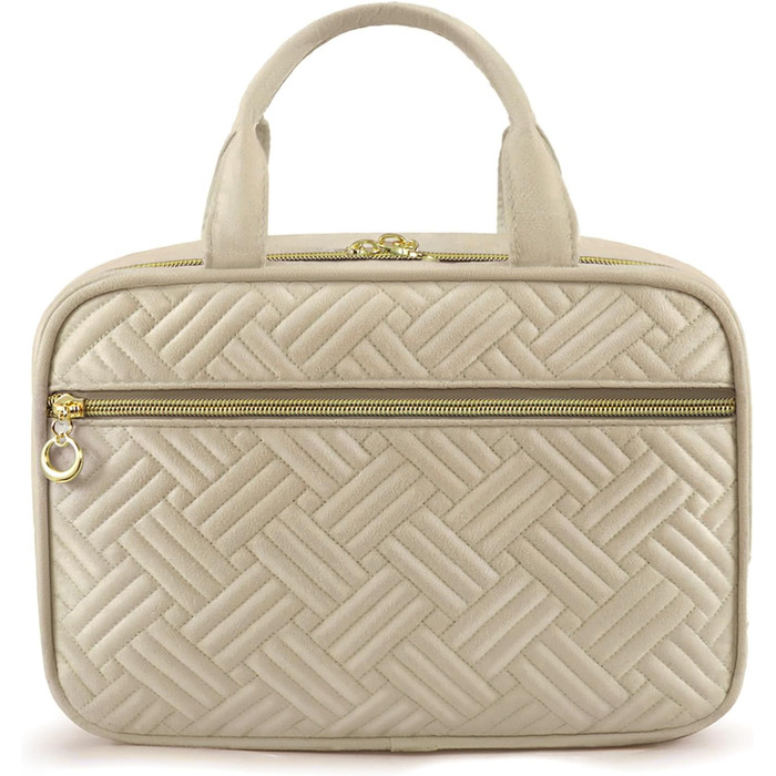 Сумка для косметики OVEVOOK водонепроникна, велика, з гачками, для жінок (Темний хакі, M)