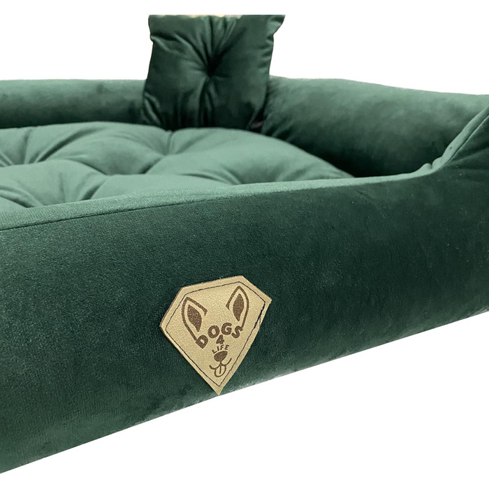 Ортопедичне собаче ліжко Dogs4Life Velours XXL (135x100 см) | Для великих собак | З водонепроникним покриттям | Зручне собаче ліжко | Зручне та миється | Для дому та вулиці