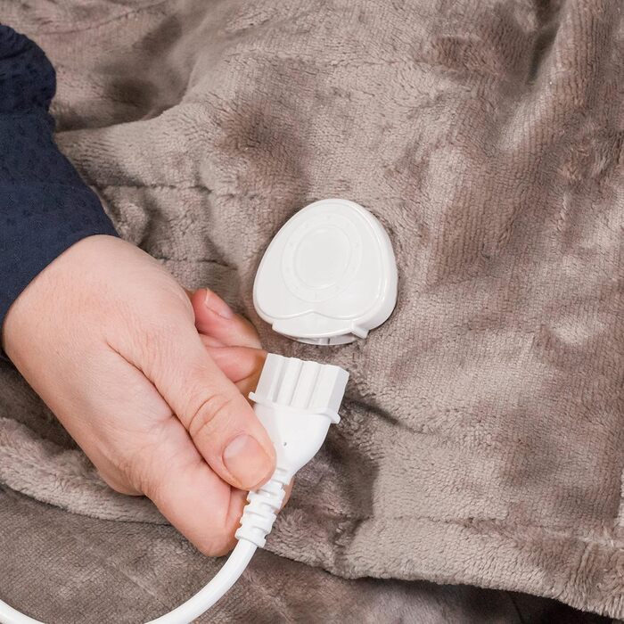 Електрична ковдра Ufesa Softy Fleece, 120 Вт, ультрам'яка, 3 режими, автовимкнення, пральна, 180 x 1140 см