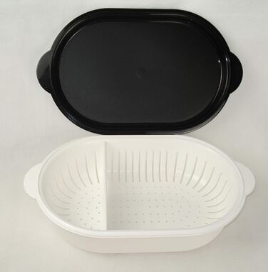 Друшляк Tupperware Super Servierstar 4 л з кришкою, чорний