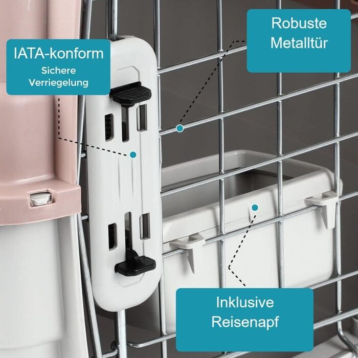 Транспортний бокс для перевезення тварин IATA (S) – для собак та котів