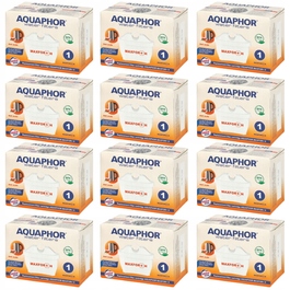 Смінні картриджі для фільтра-кувшина Aquaphor Maxfor+ H для жорсткої води, 12 шт.