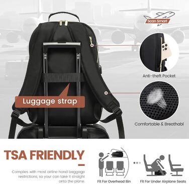 LOVEVOOK Рюкзак для жінок, великий, 15.6