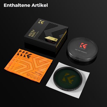 Фільтр ND K&F Concept Variabler 52mm (ND2-32) для фото та відео (Nano-Xcel Series)