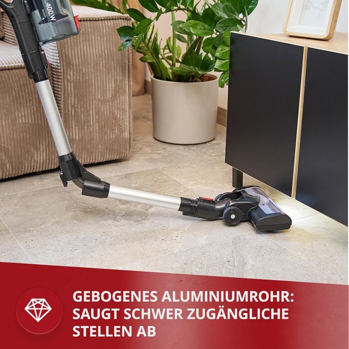 Акумуляторний пилосос MPM з цифровим дисплеєм та ручним пилососом 29,2V/250W - Інтелектуальний датчик пилу - Бездротовий акумуляторний пилосос - Пилосос без мішка - З кріпленням на стіну та аксесуарами