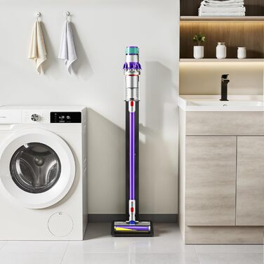 Підставка для пилососів Dyson з 4 гачками та 4 полицями, сумісна з моделями Gen5, V15, V12, V11, V10, V8, V7 та V6, без свердління, для зберігання пилососа та аксесуарів