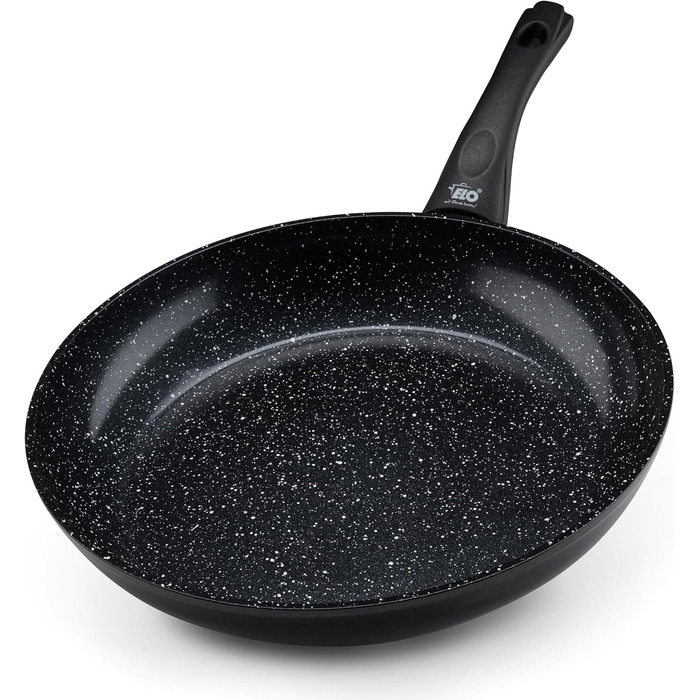 Сковорода ELO Belugo 28 см з кованого алюмінію з антипригарним покриттям ELODUR® Select (PFAS free) – для індукційних плит, чорна