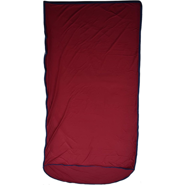 Qukai Elastic Sleeping Bag Liner Ultralight Sleeping Bag Liner Elastic Travel Sheet for Outdoor Camping Multifunctional Sleeping Bag Liner Burgundy