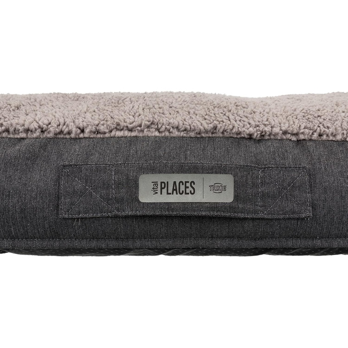 Ортопедична подушка для собак TRIXIE 'Vital Kissen Bendson', овал, 80 x 55 см, сірий колір