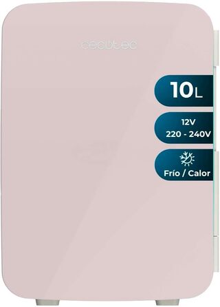 Міні-холодильник Cecotec Bolero MiniColing, 10 л, рожевий, 12-220V, для авто та кемпінгу, охолодження/підігрів, регулювання температури