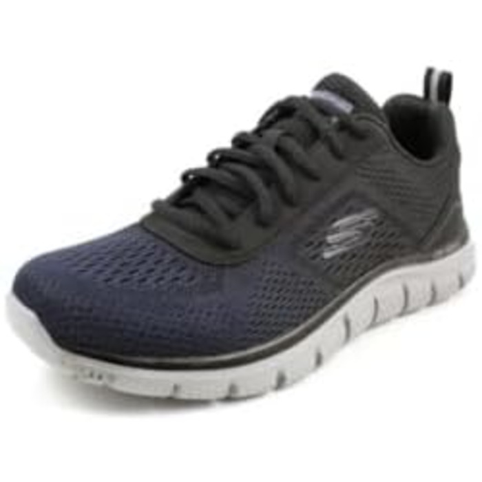 Чоловічі кросівки Skechers Track Ripkent - Navy Mesh Black Trim (40 EU, Широкий)