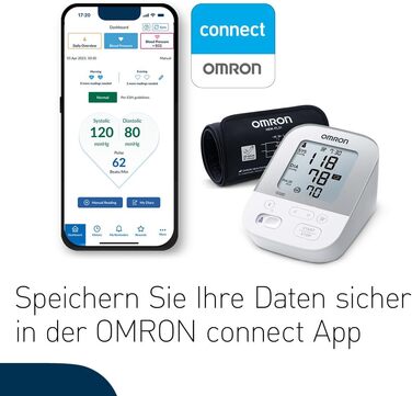 Тонометр OMRON X3 Comfort з Bluetooth - автоматичний, для дому, з Intelli Wrap манжетою, клінічно перевірений, підходить для діабетиків та вагітних, 22-42 см