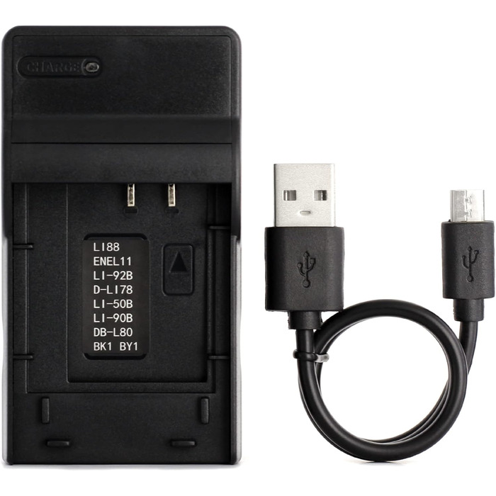 Зарядний пристрій USB LI-50B для камер Olympus (D-750, SH-21, SP-800UZ, SP-810UZ, SP-815UZ, Stylus 1010, 1030SW, SZ-12, SZ-14, Tough TG-2, VR-340, VR-350, XZ-1 та інші)