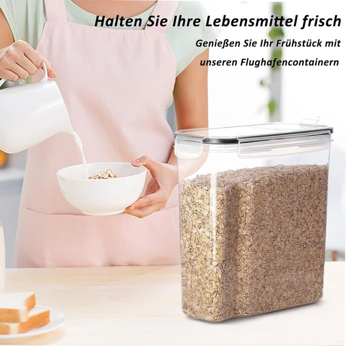 Набори контейнерів для зберігання Caliyo з кришкою, герметичні, для кухні, 4 шт.