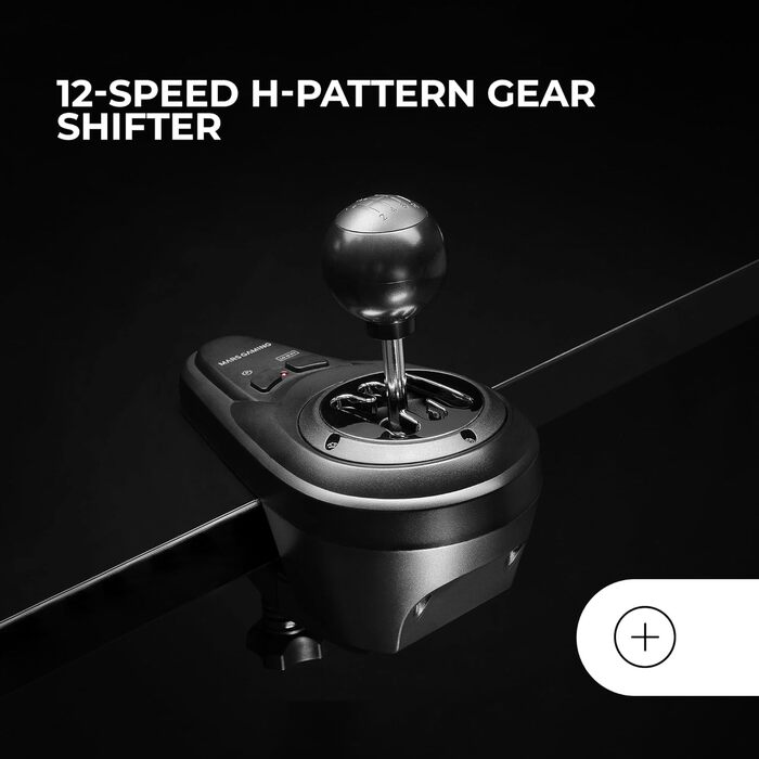 Кермо Mars Gaming MWH-RSX для SimRacing з Force Feedback та 3 педалями, 12 передач, 14 кнопок, PC/PS4/Xbox Series X|S