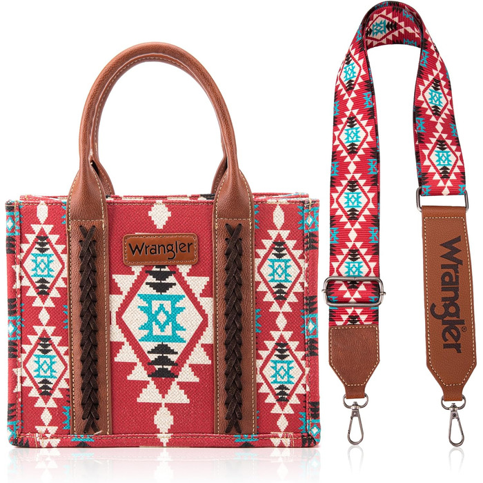 Сумка жіноча Wrangler Azteken Burgundy з ремінцем для гітари Angel Diamond - стиль Western