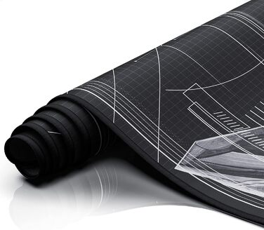 Ігровий килимок для миші TITANWOLF XXL Speed Gaming Mousepad, 900 x 400 мм, великий килимок на стіл для підвищення точності та швидкості