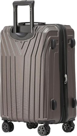 Чемодан Beibye з жорсткою обшивкою, розширюваний, з TSA замком та подвійними колесами (темно-зелений, 66 см)